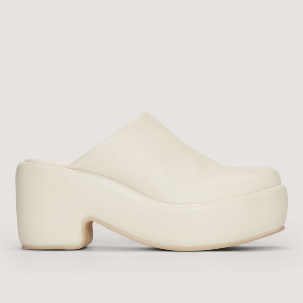 Everlane Ivory Platform Mule